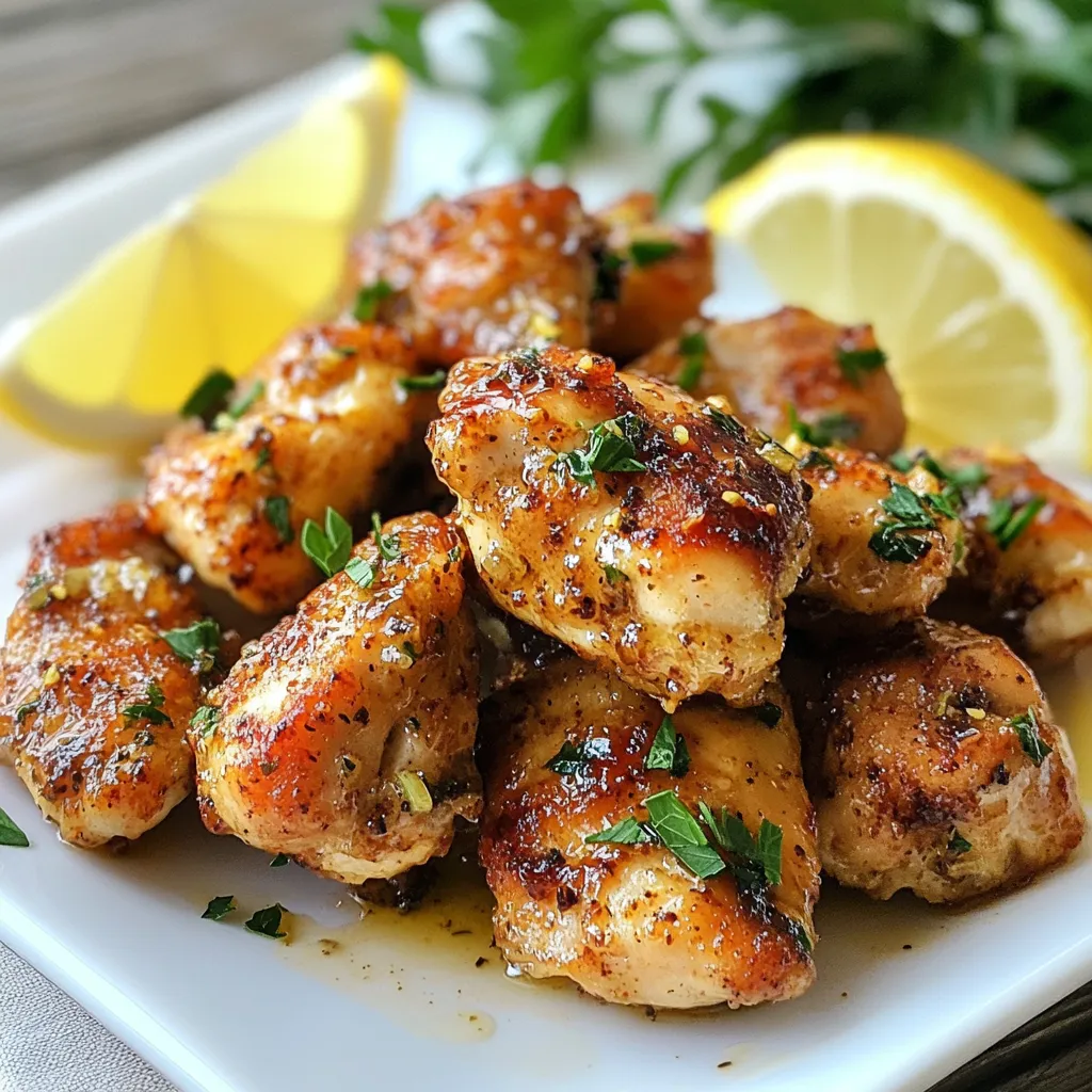 Garlic Butter Chicken Bites Savory and Simple Dish