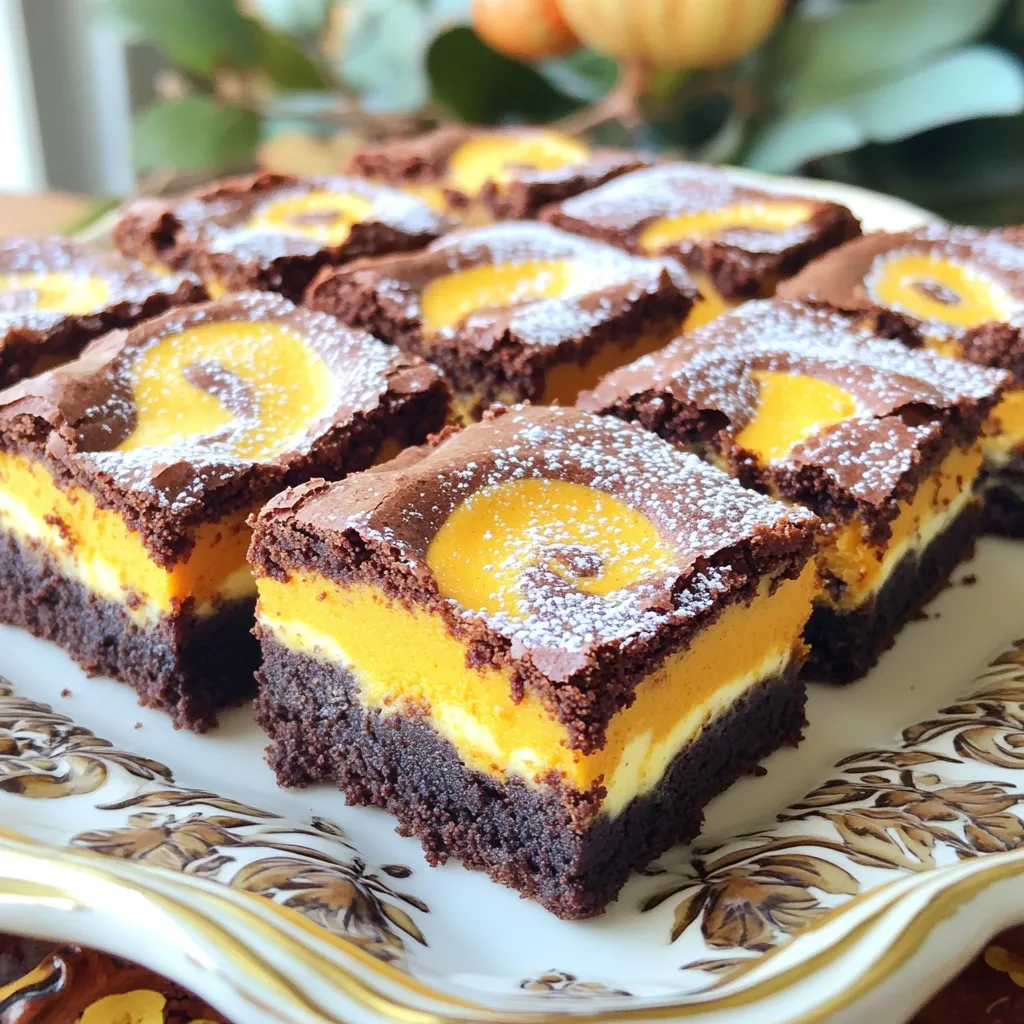 Pumpkin Cheesecake Swirl Brownies Irresistible Treat