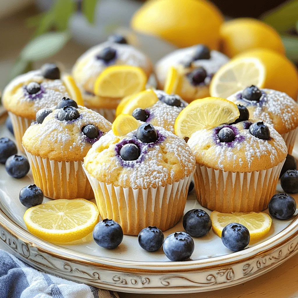 Lemon Blueberry Yogurt Muffins Easy and Tasty Recipe