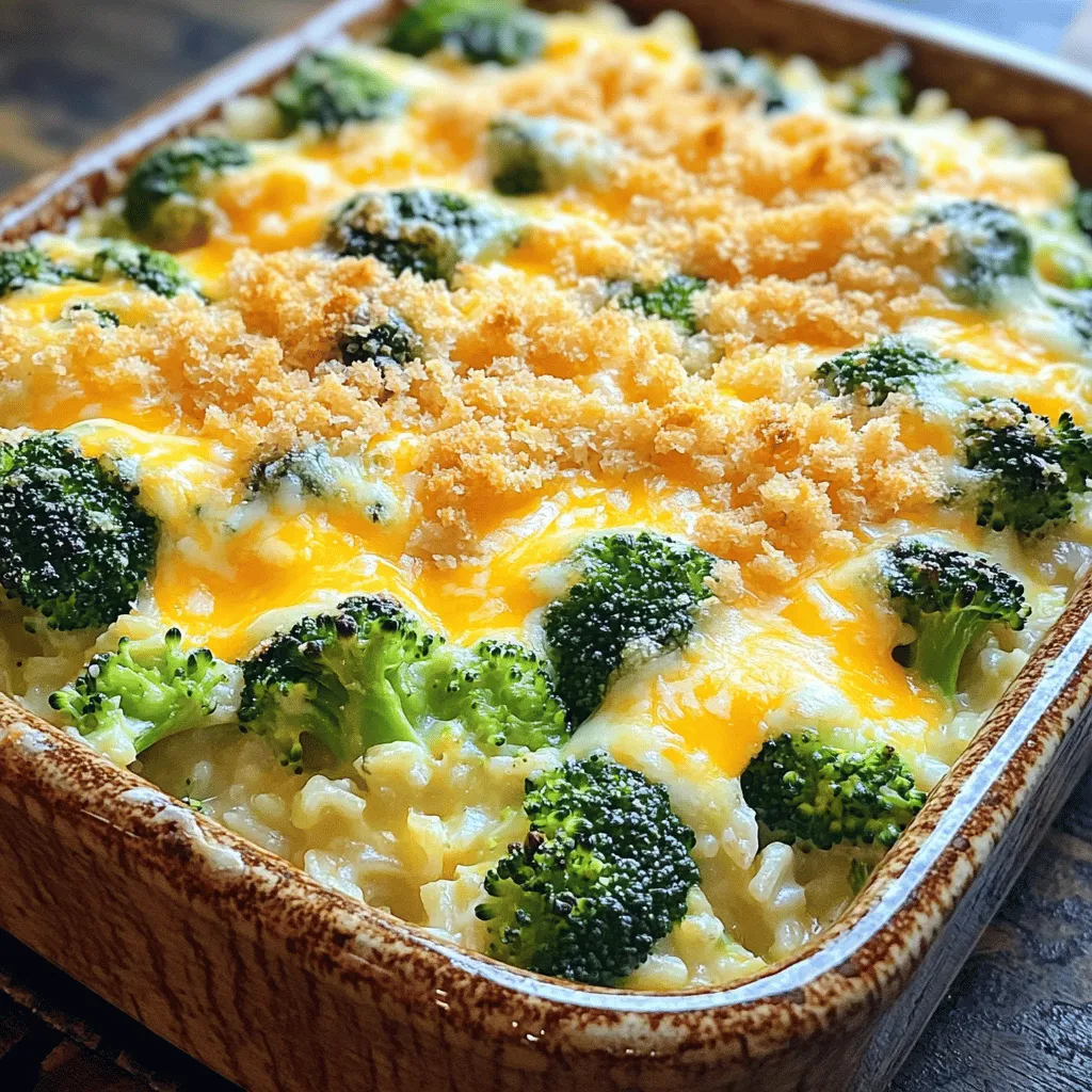 Cheesy Broccoli Rice Casserole Creamy and Comforting Dish