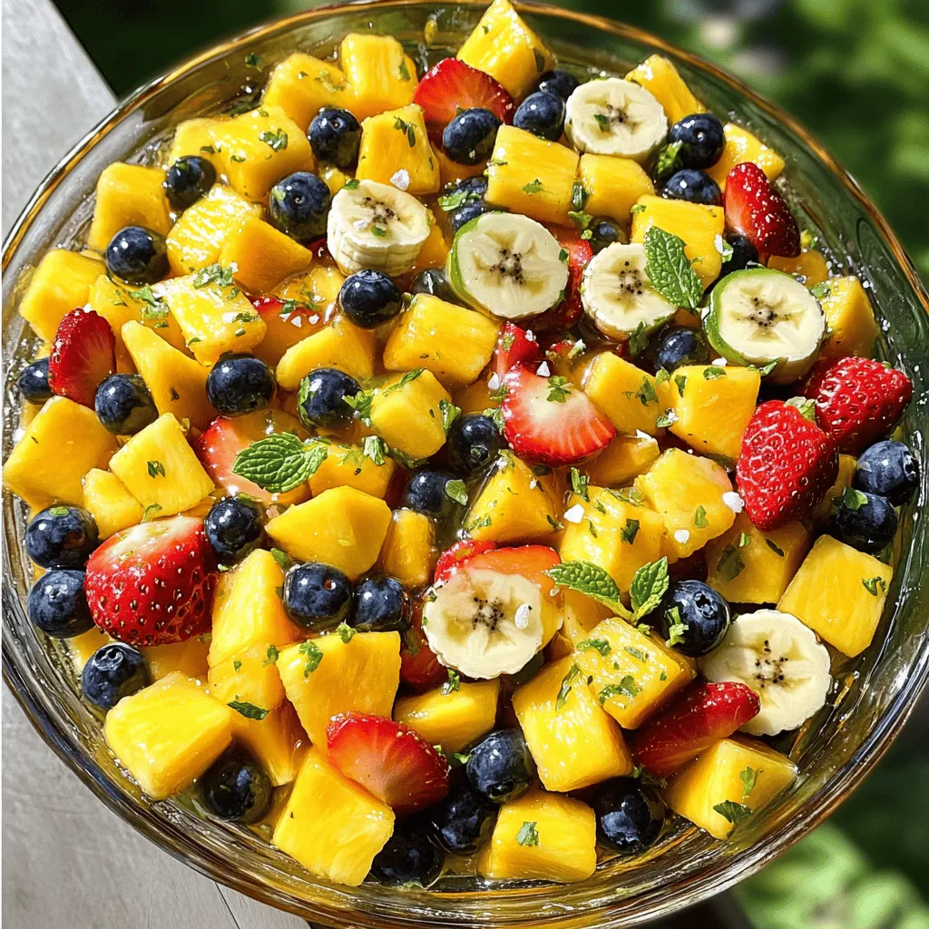 Tropical Fruit Salad Refreshing and Healthy Delight