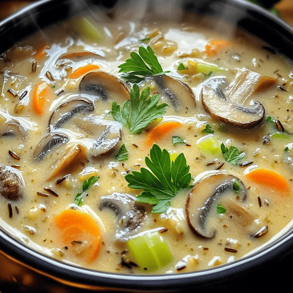 Creamy Mushroom Wild Rice Soup Flavorful and Easy Recipe