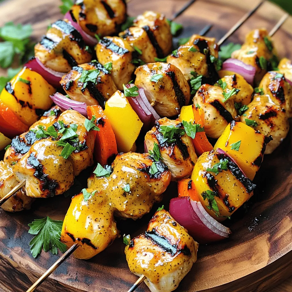 Honey Mustard Chicken Skewers Tasty and Easy Recipe