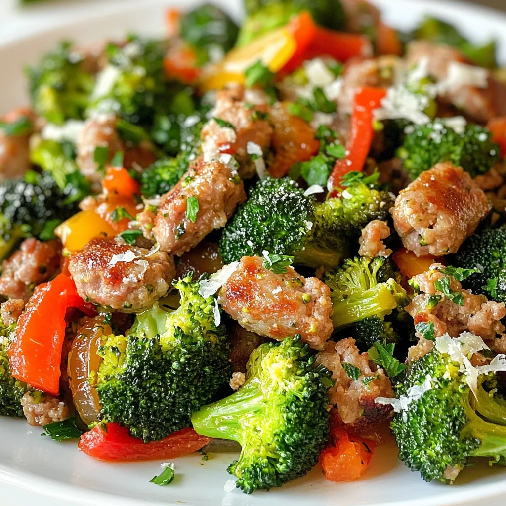 Sausage and Broccoli Skillet Simple Dinner Delight