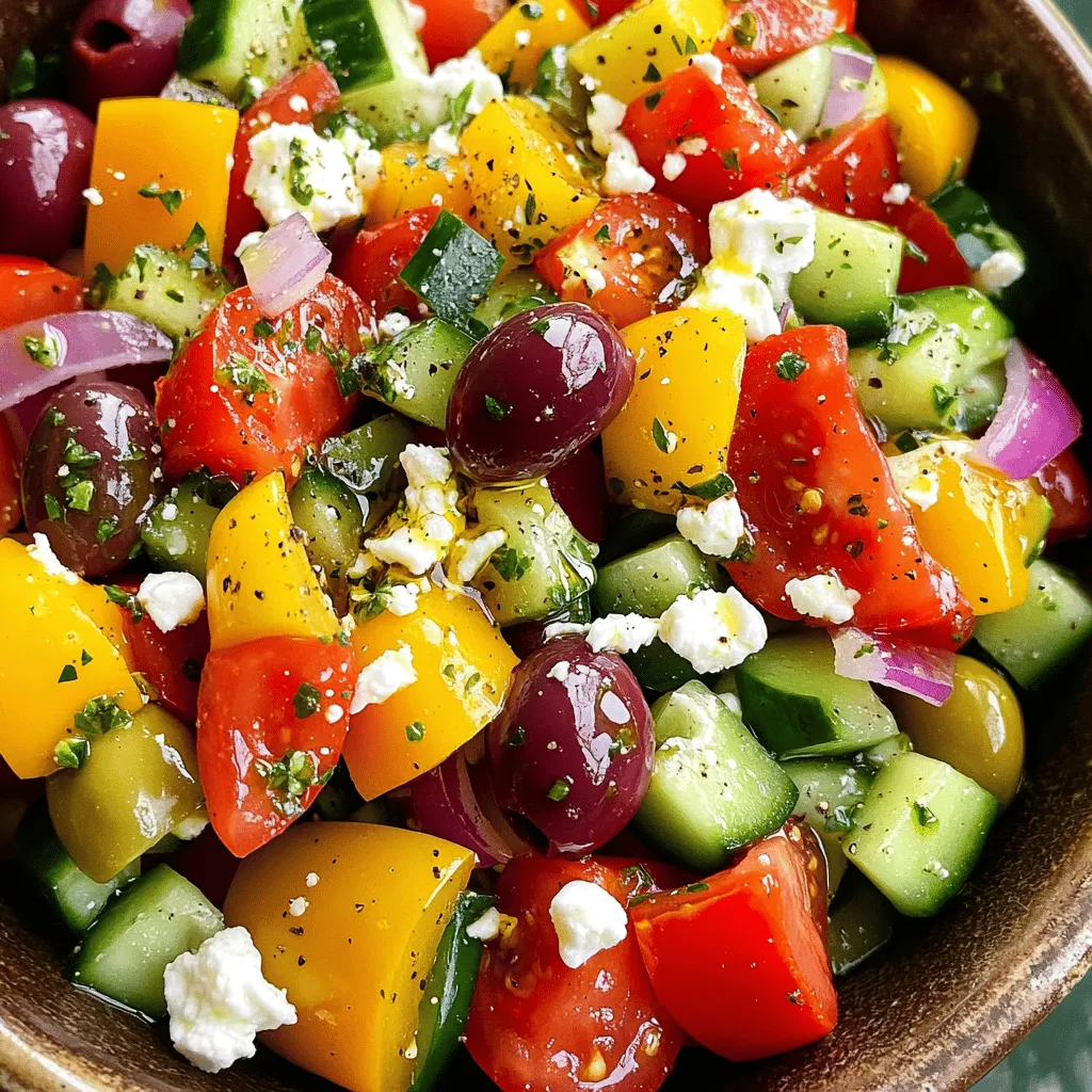 Easy Greek Salad Fresh and Flavorful Recipe