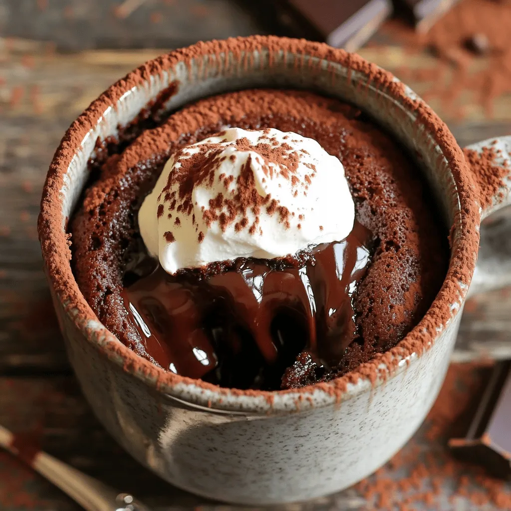 Chocolate Lava Mug Cake Quick and Easy Recipe