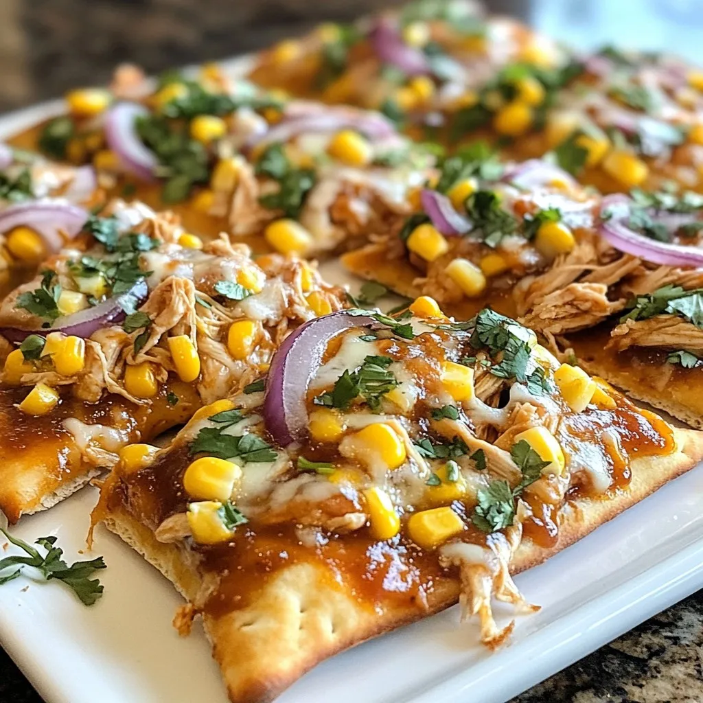 BBQ Chicken Flatbread Pizza Tasty and Simple Recipe