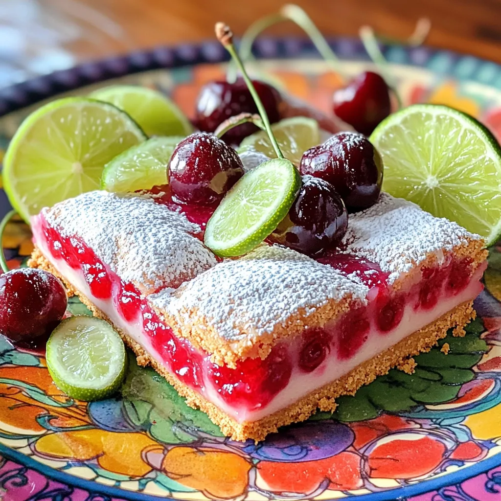 Cherry Limeade Bars Refreshing and Easy Treat