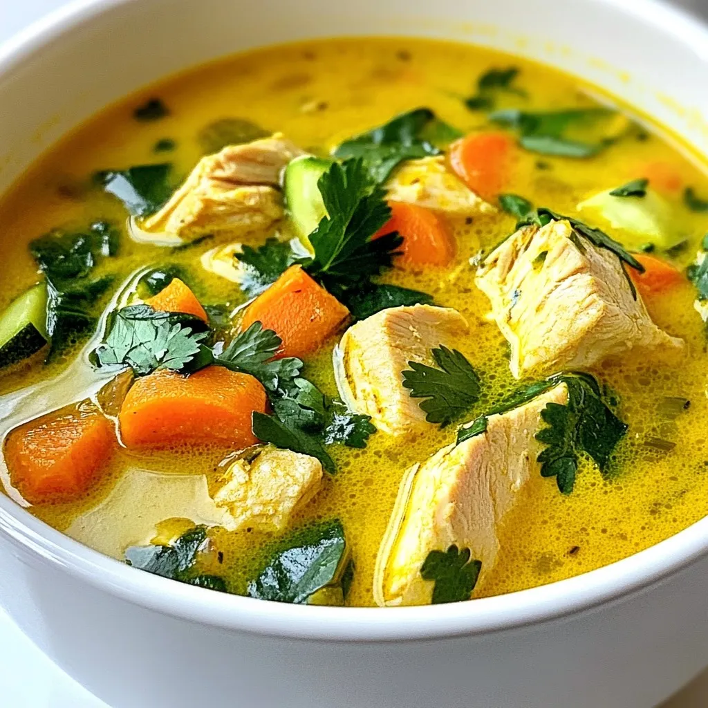 Turmeric Chicken Soup Flavorful and Nourishing Recipe
