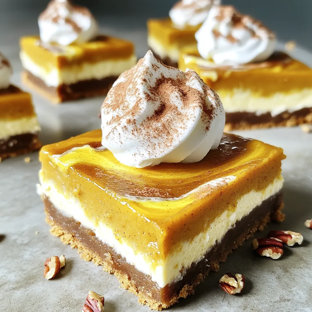 Pumpkin Pie Cheesecake Bars No Bake Easy Delight