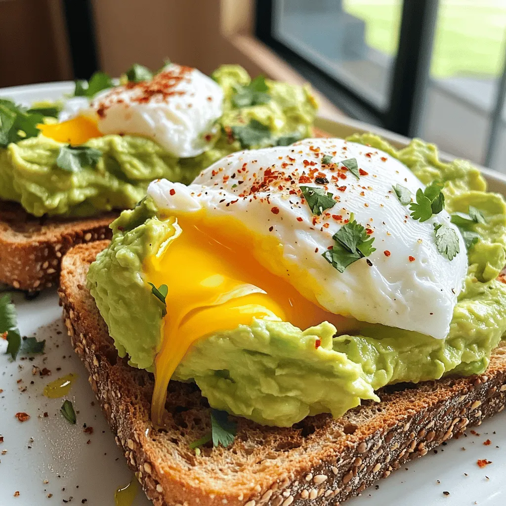 Avocado Toast with Poached Egg Flavorful Delight