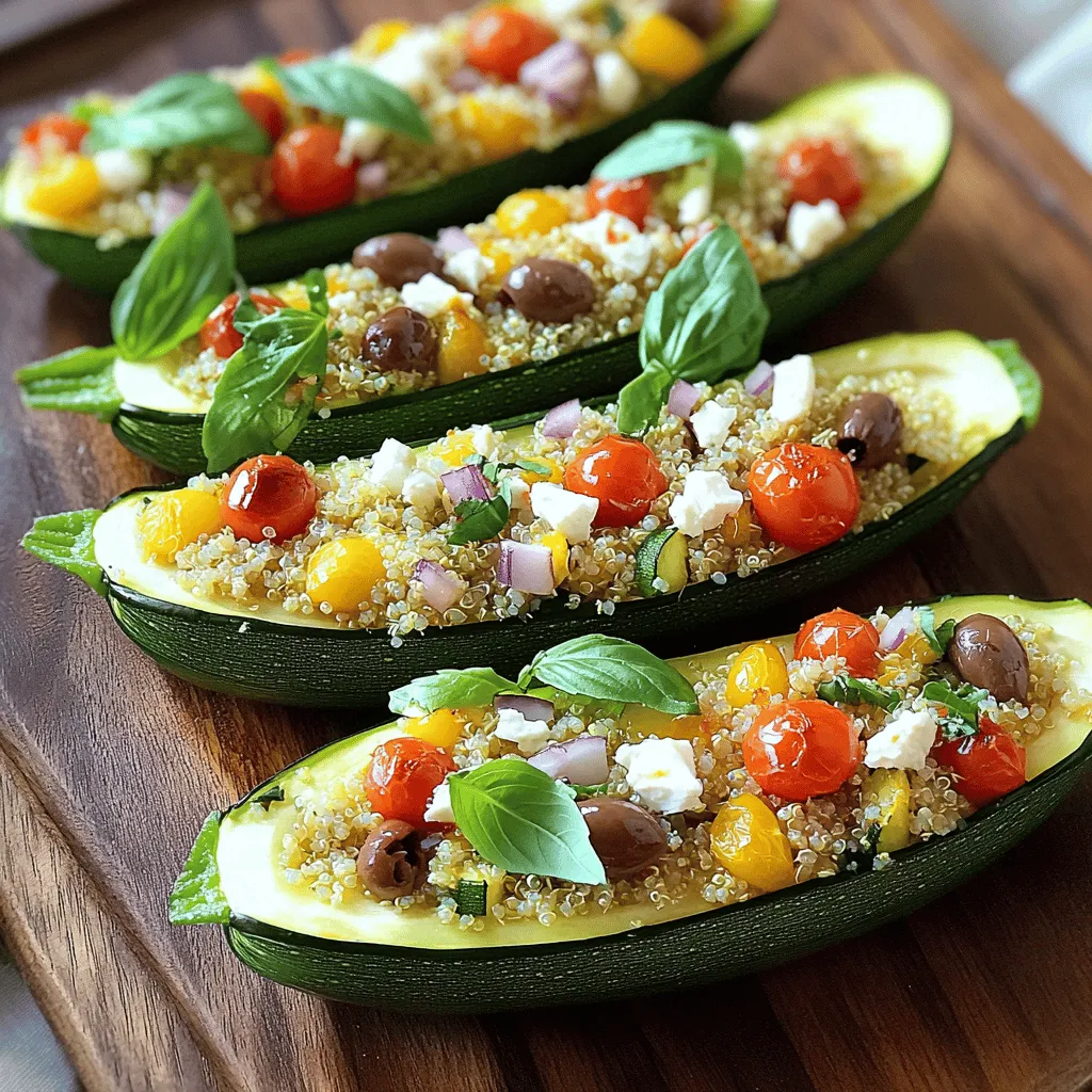 Stuffed Zucchini Boats Flavorful and Easy Recipe