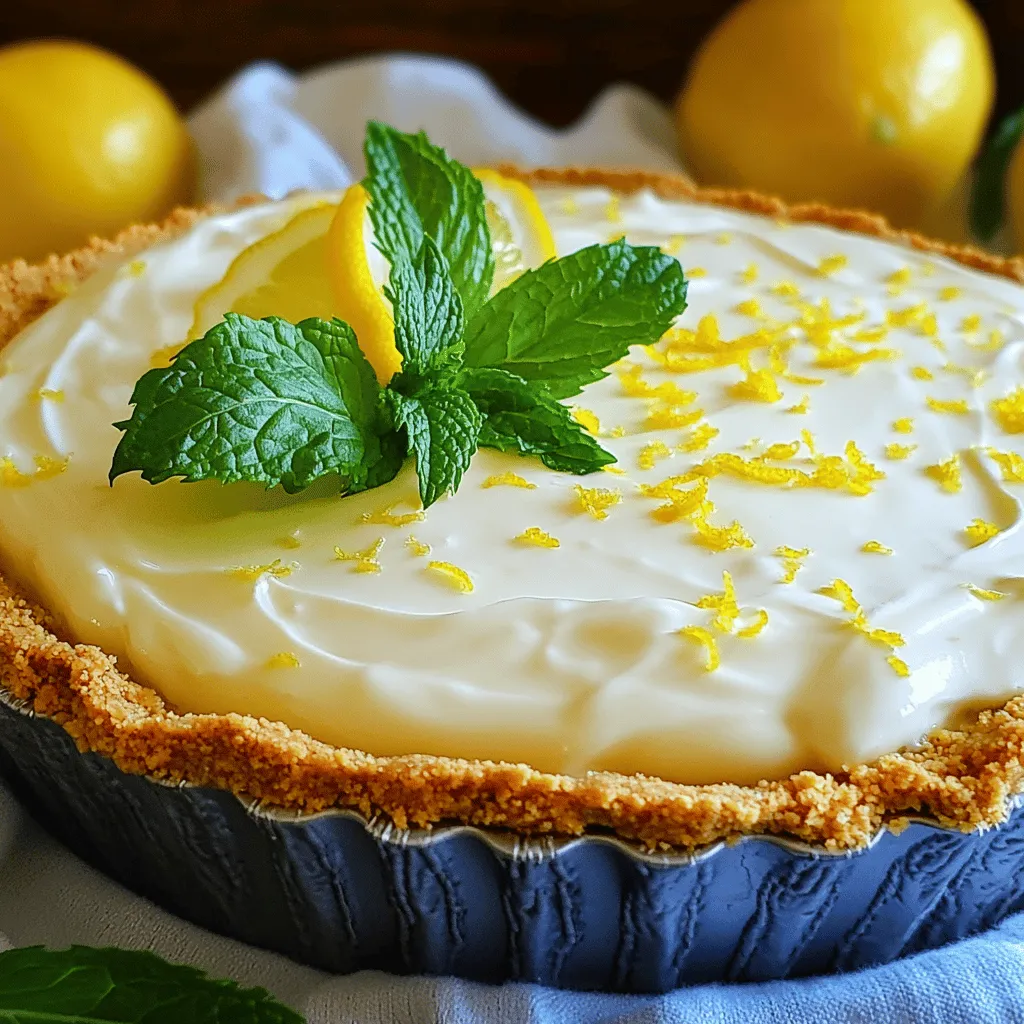 No Bake Lemon Icebox Pie Delicious and Easy Treat
