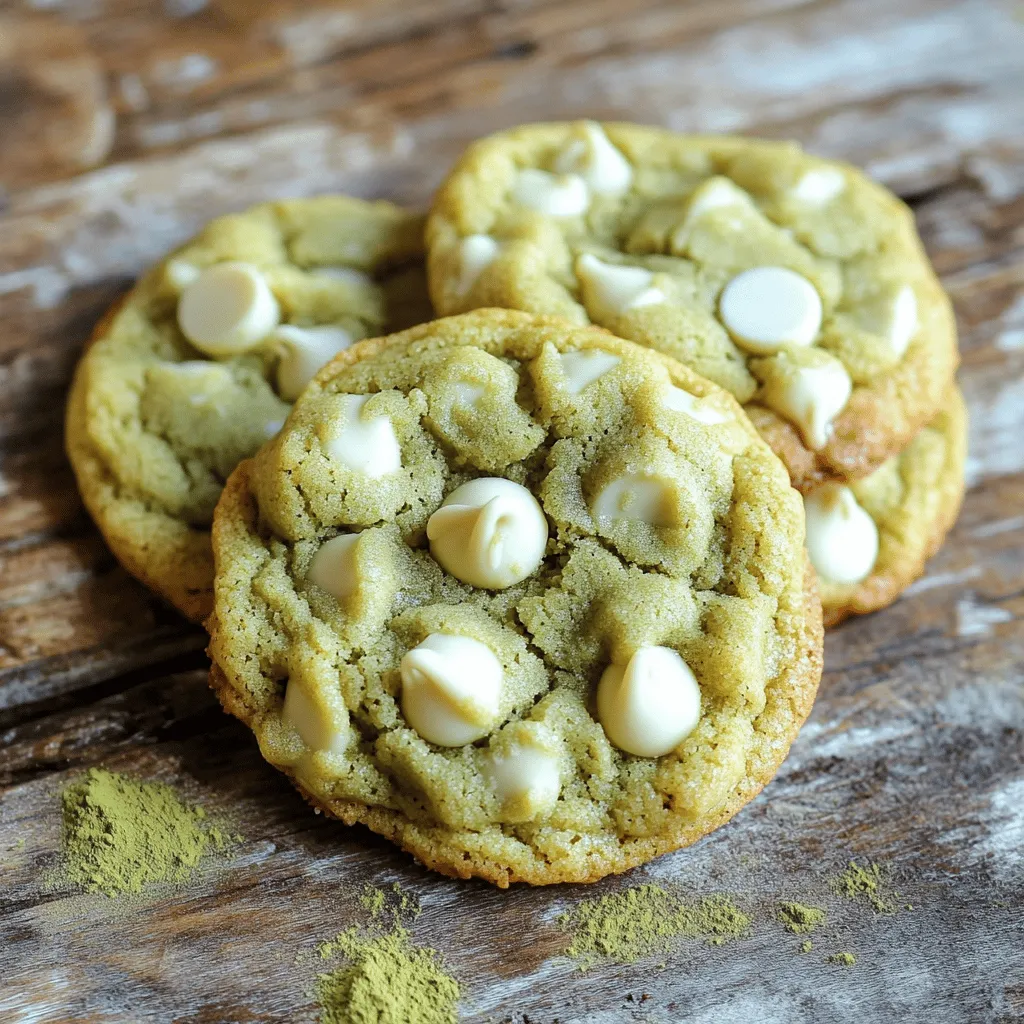 Chewy Matcha White Chocolate Cookies Delightful Treat
