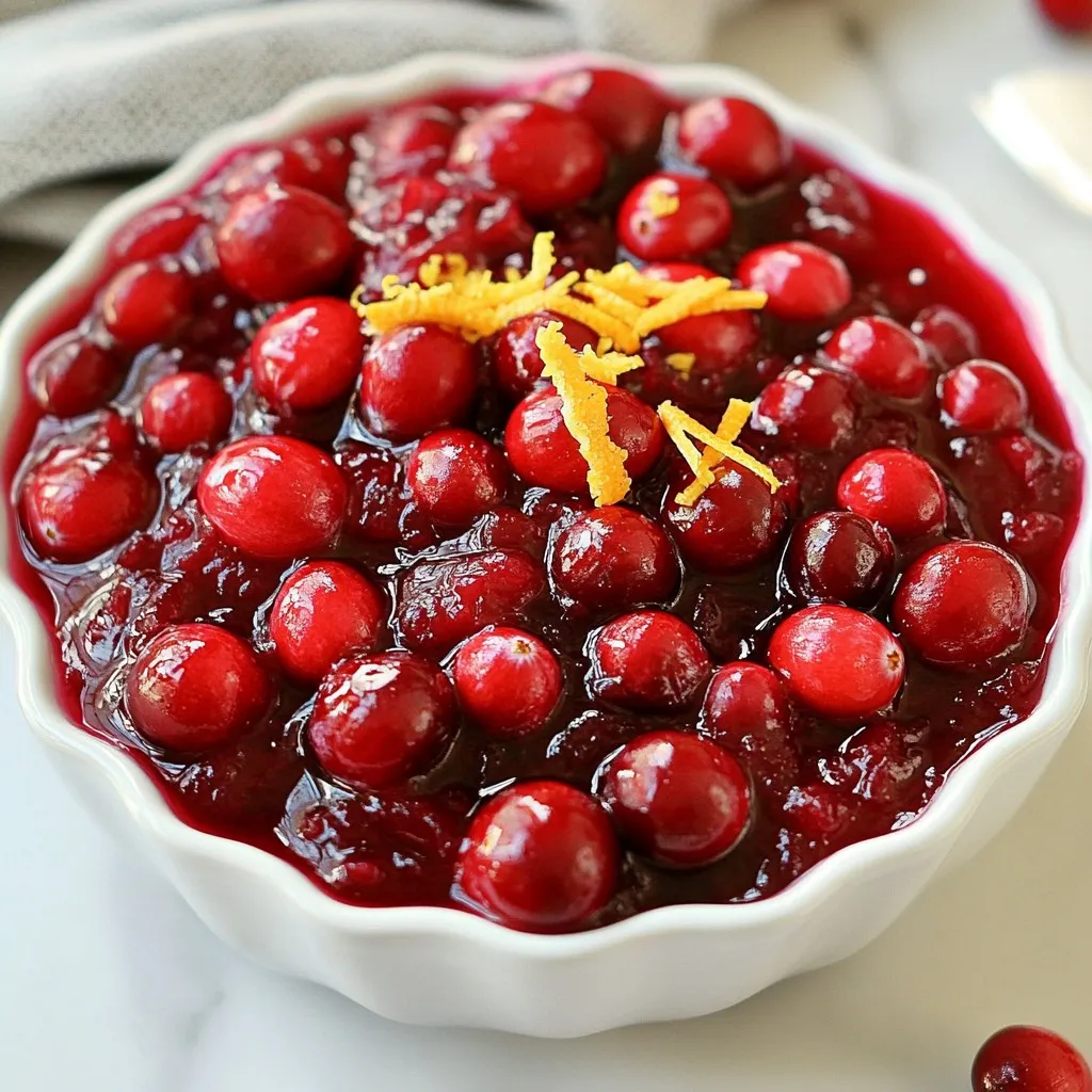 Small Batch Cranberry Sauce Rich and Flavorful Recipe