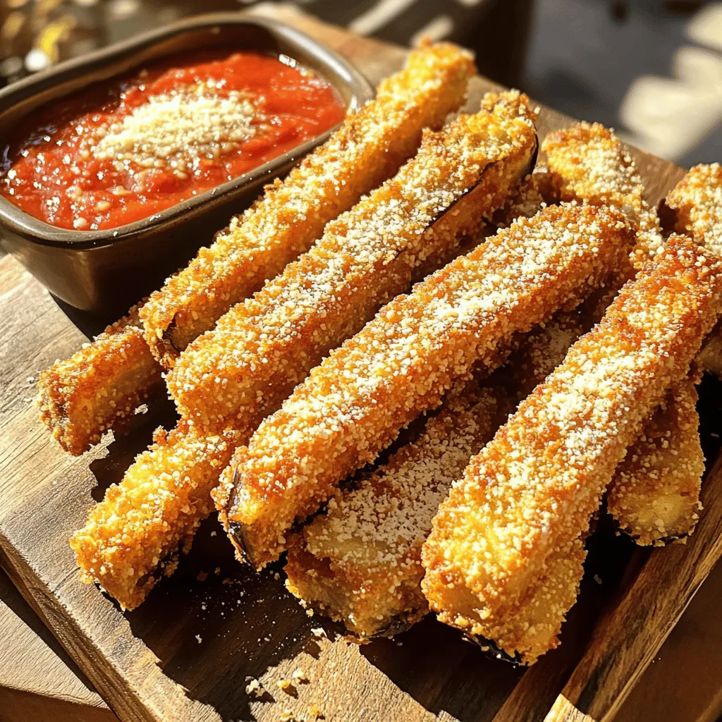 Air Fryer Crispy Parmesan Eggplant Fries Delight
