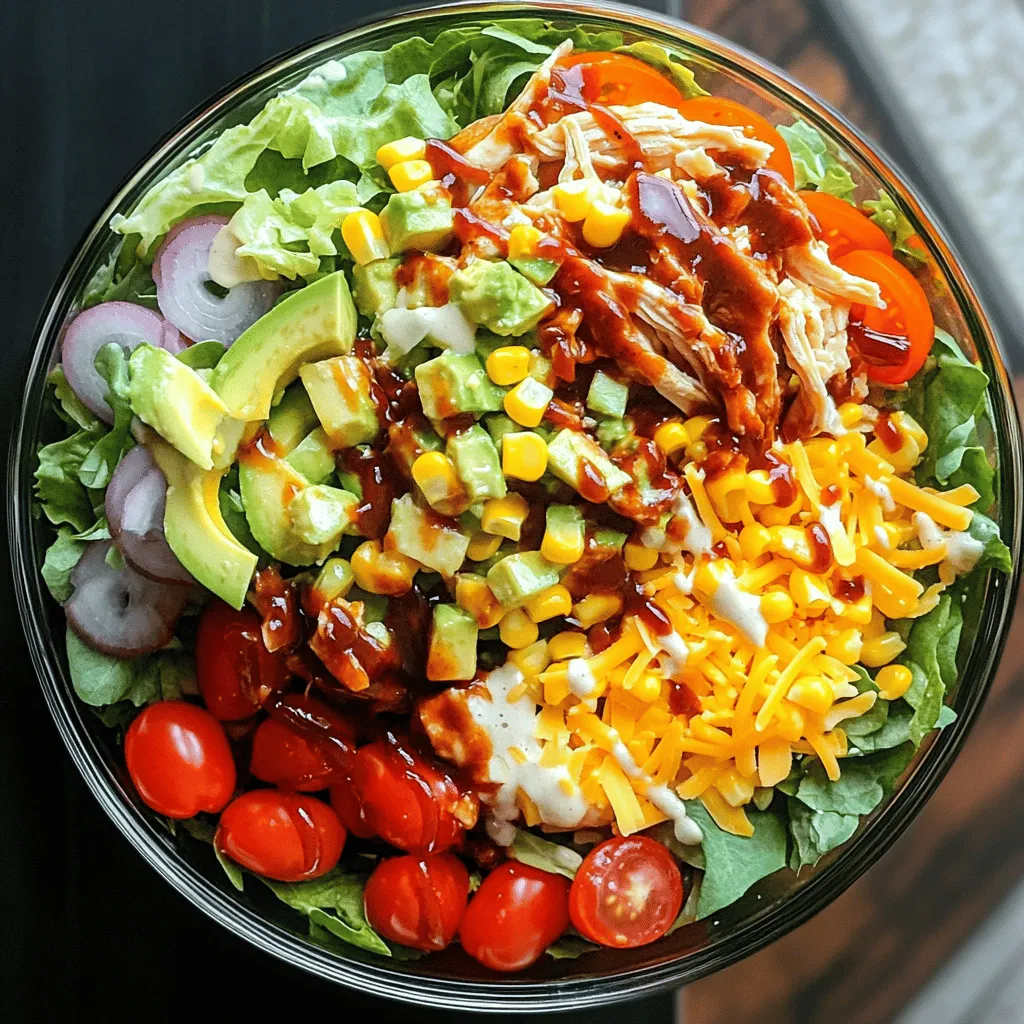 BBQ Ranch Chicken Salad Fresh and Flavorful Meal