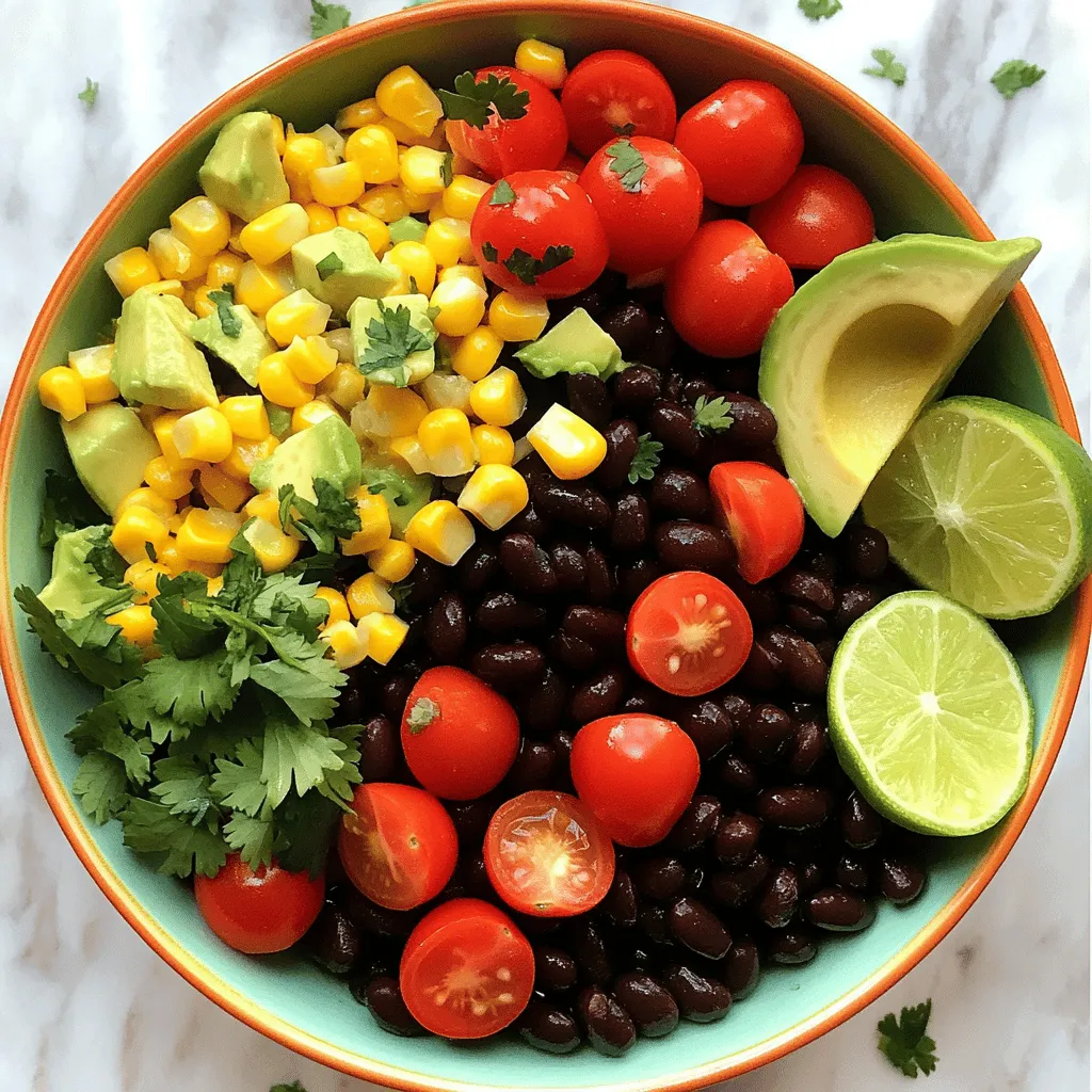 Zesty Black Bean Fiesta Salad Flavorful and Fresh