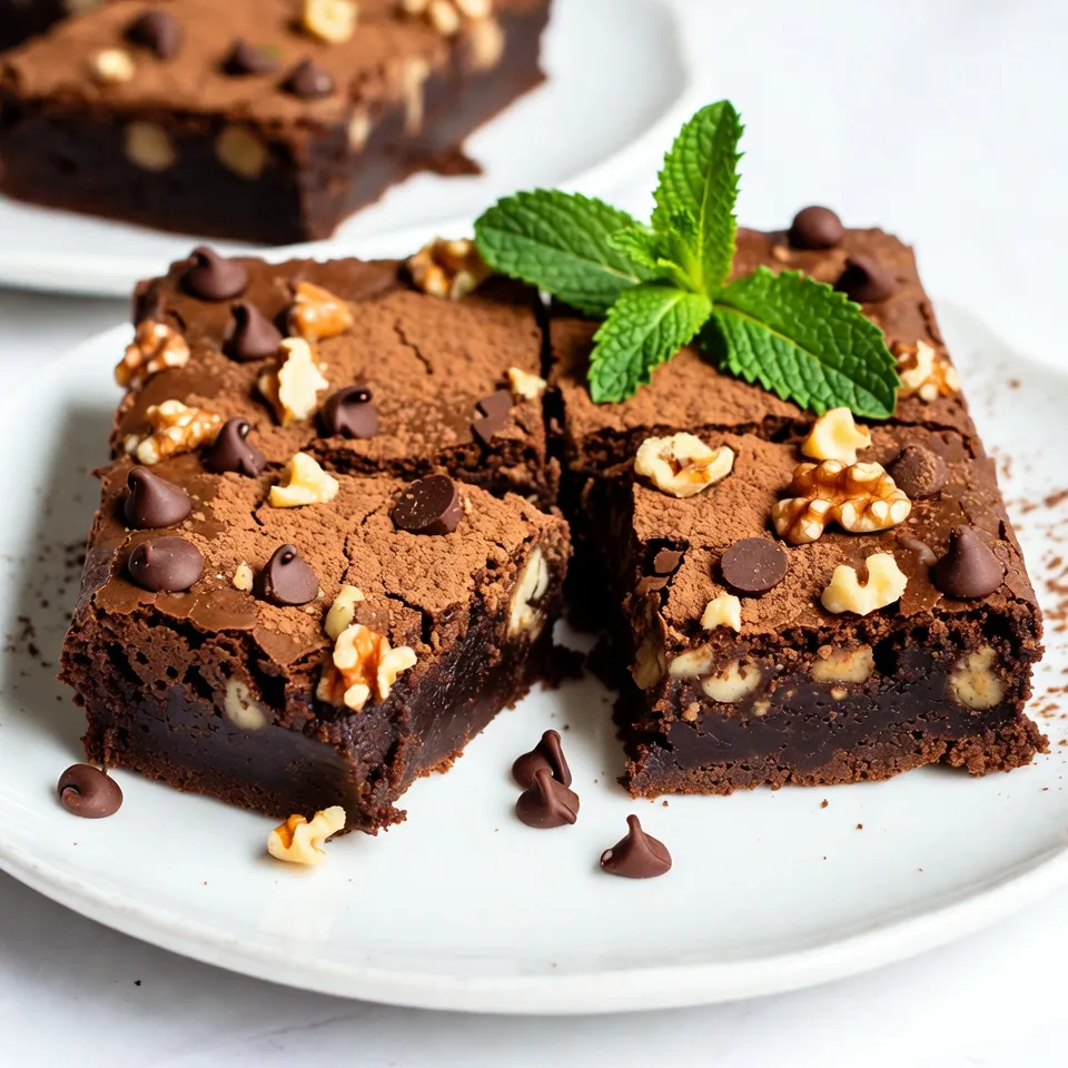 Vegan Chocolate Avocado Brownies Simple Delicious Treat