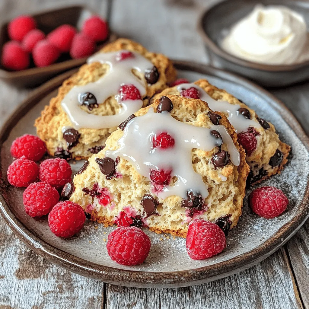 Raspberry Chocolate Chip Scones Flavorful and Easy Recipe