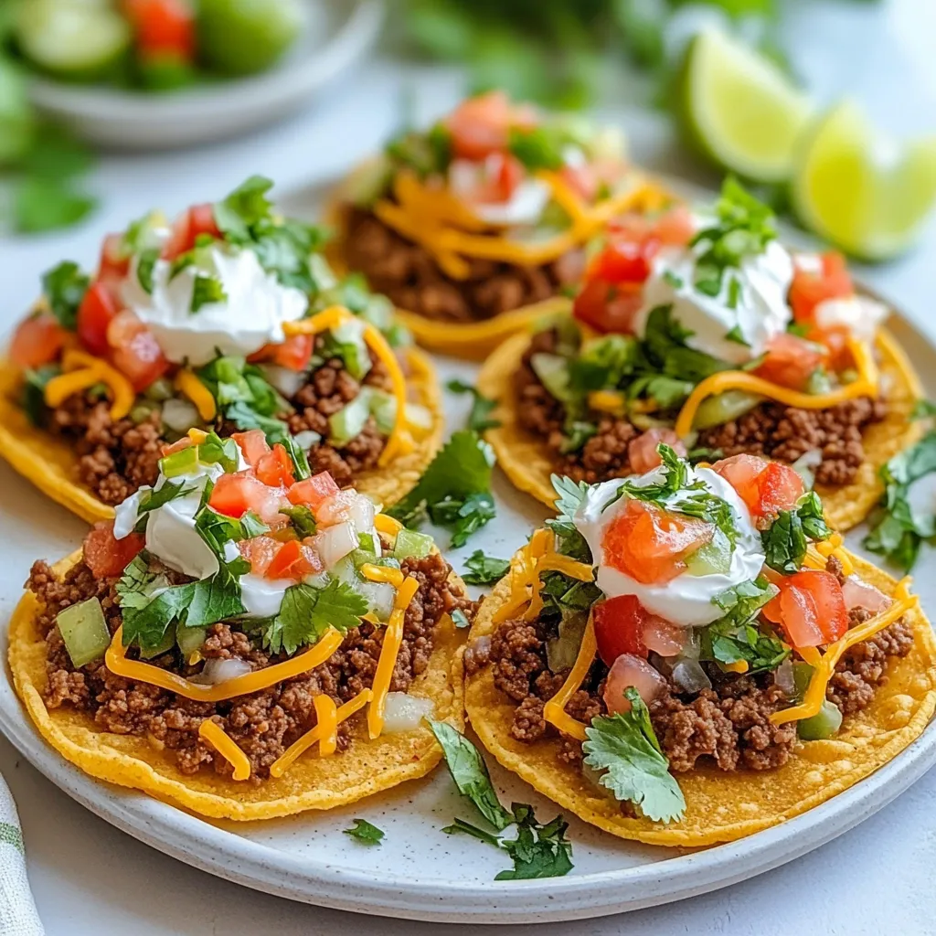 Ground Beef Tostadas Tasty and Easy Meal Idea