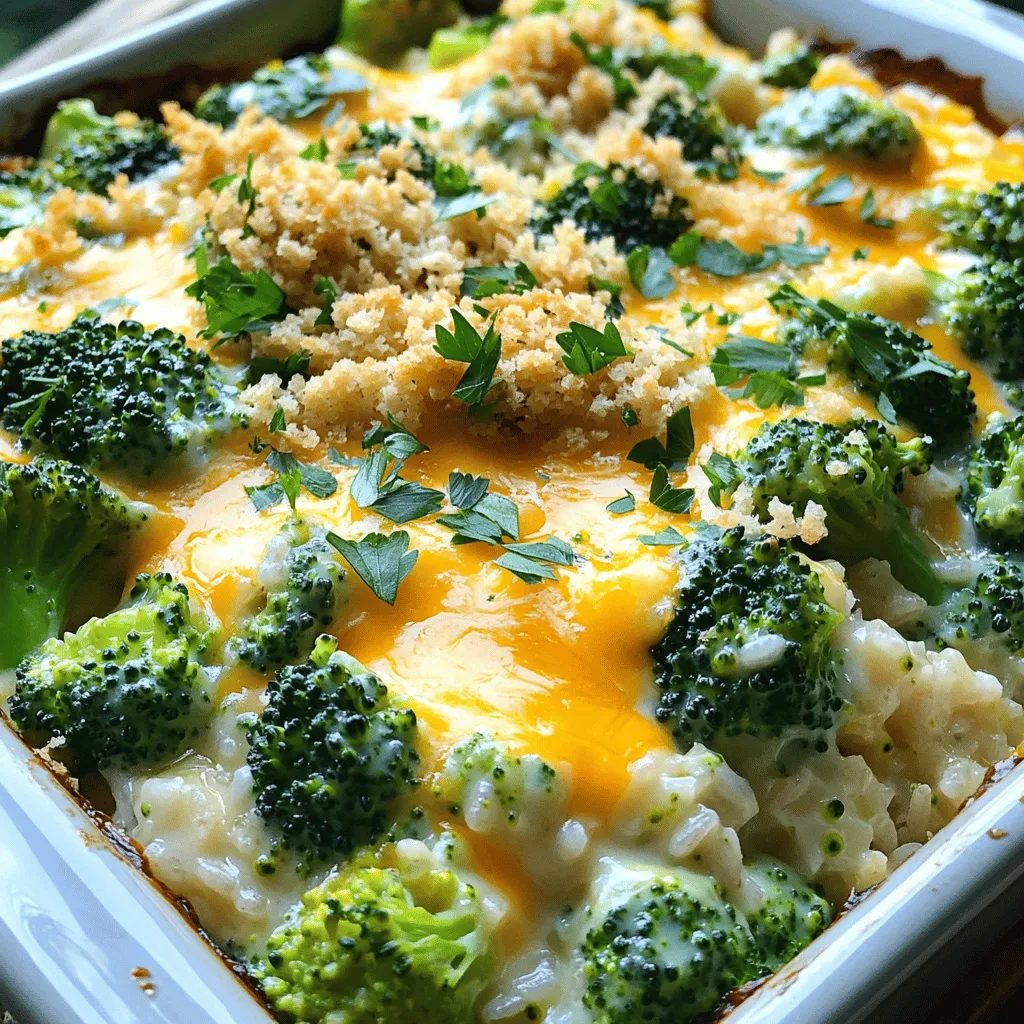 Cheesy Broccoli Rice Casserole Simple Comfort Food
