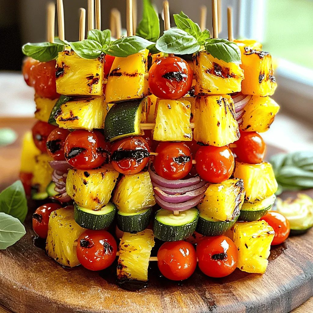 Rainbow Veggie Skewers Vibrant and Tasty Grill Treat