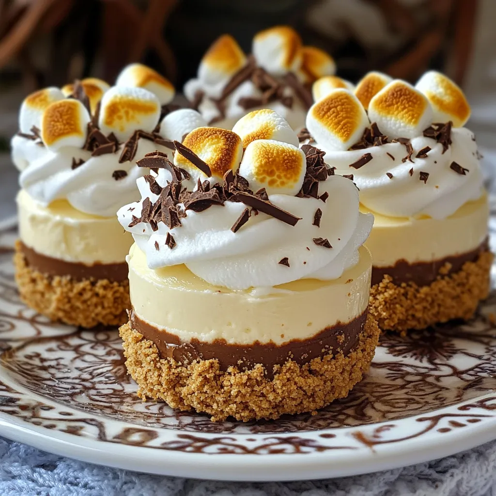 No Bake S&#8217;mores Cheesecake Cups Tasty Dessert Recipe