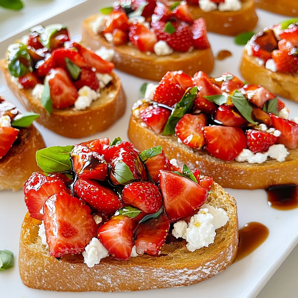 Strawberry Basil Bruschetta Fresh and Flavorful Treat