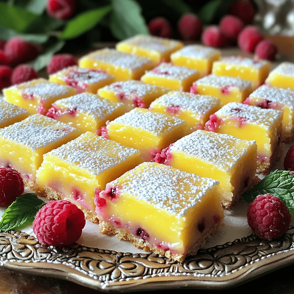 Raspberry Lemonade Bars Delicious Sweet Treat Recipe