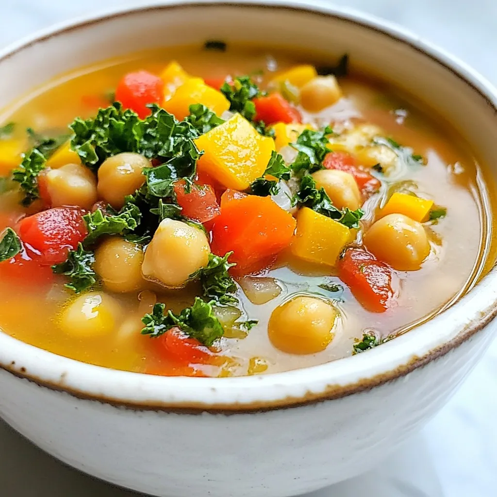 Tuscan Chickpea Soup Hearty and Flavorful Meal