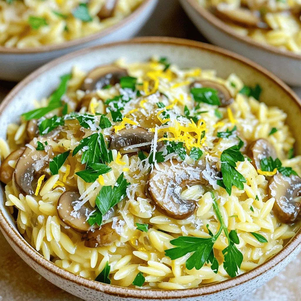 Garlic Butter Mushroom Orzo Flavorful Delight Recipe