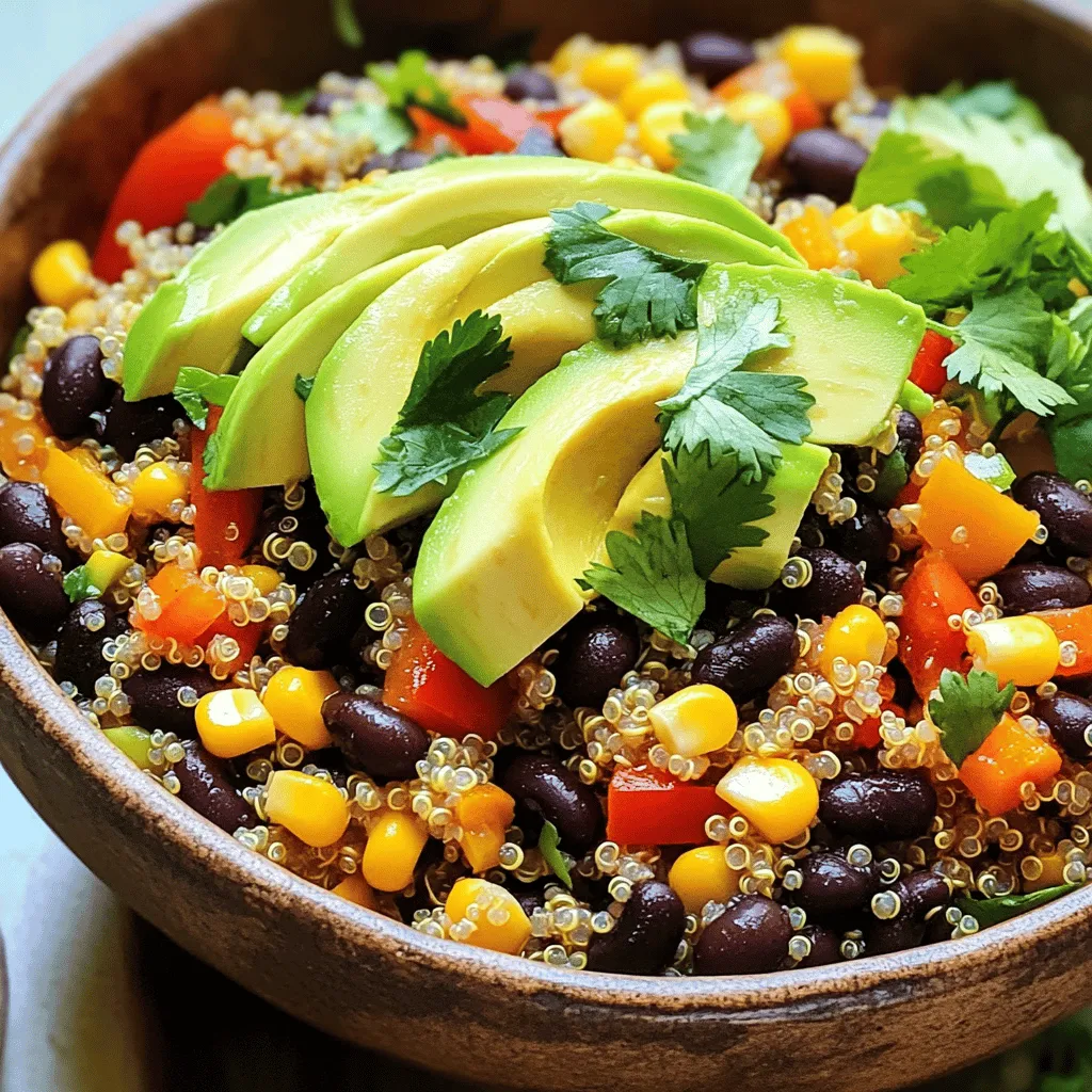 Quinoa Black Bean Taco Bowl Flavorful Healthy Delight