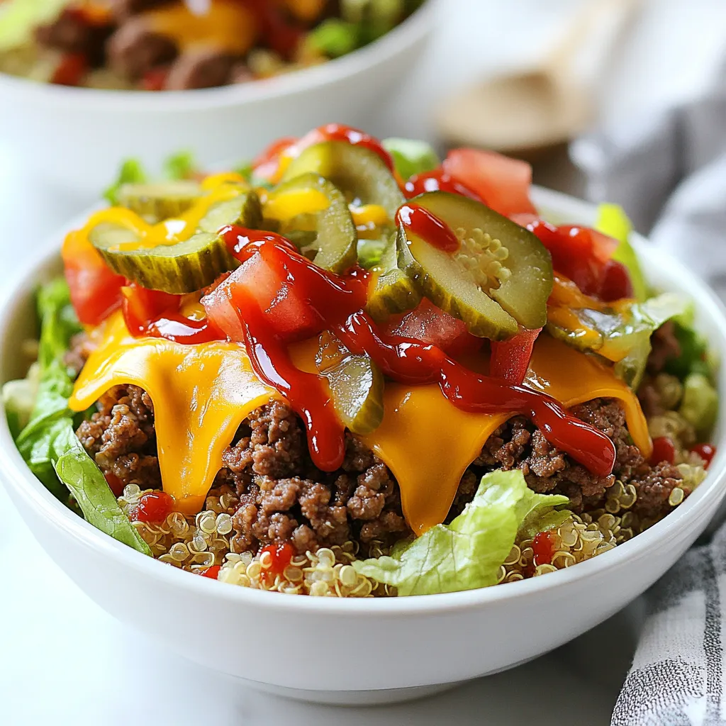 High Protein Cheeseburger Bowls Tasty and Simple Meal
