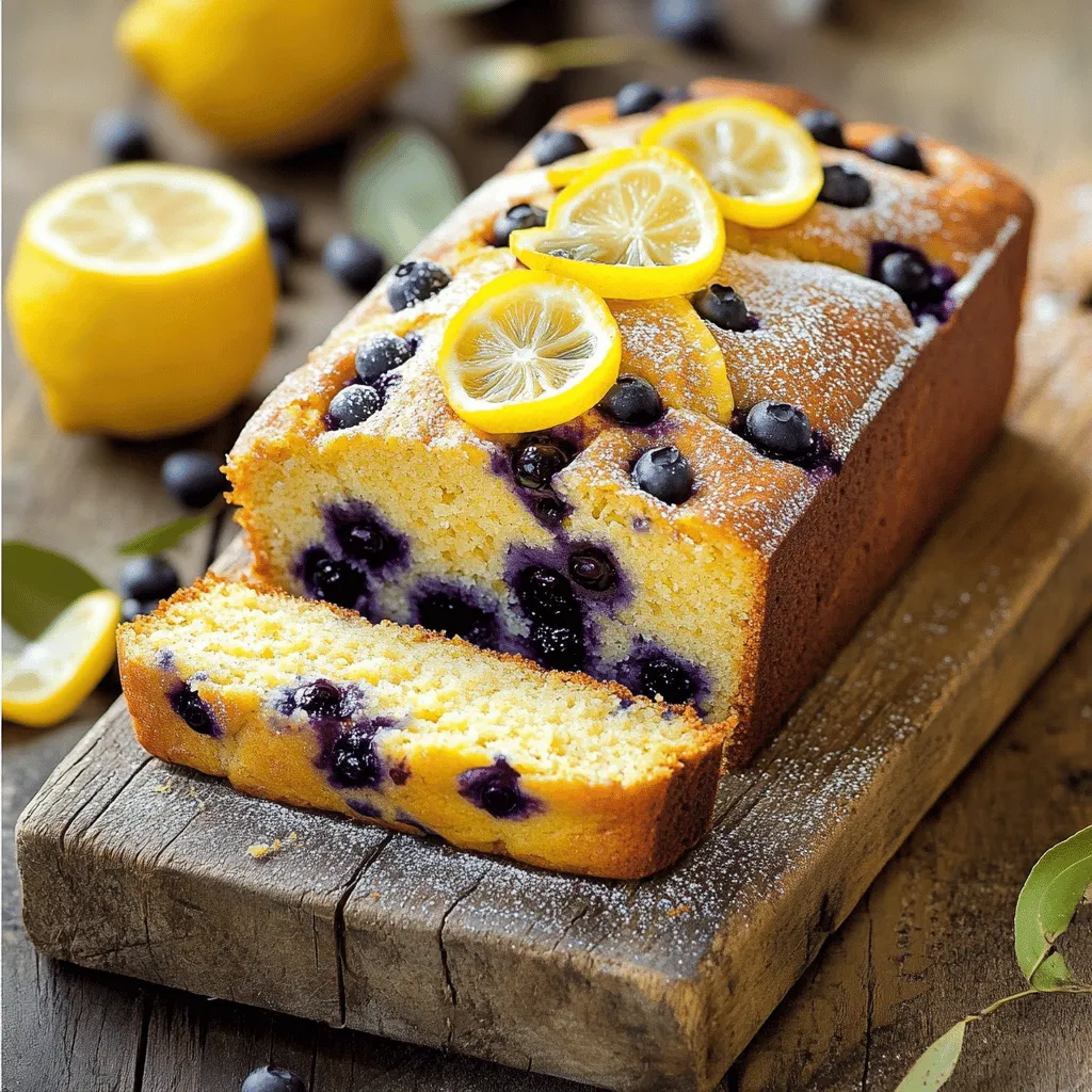 Buttery Lemon Blueberry Loaf Delightful and Flavorful