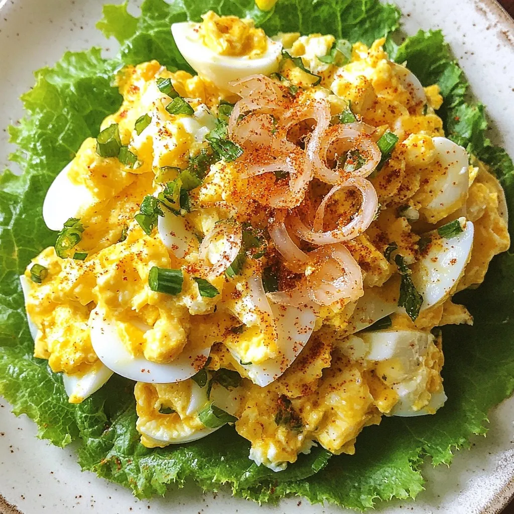 Crispy Egg Salad Tangy and Crunchy Delight