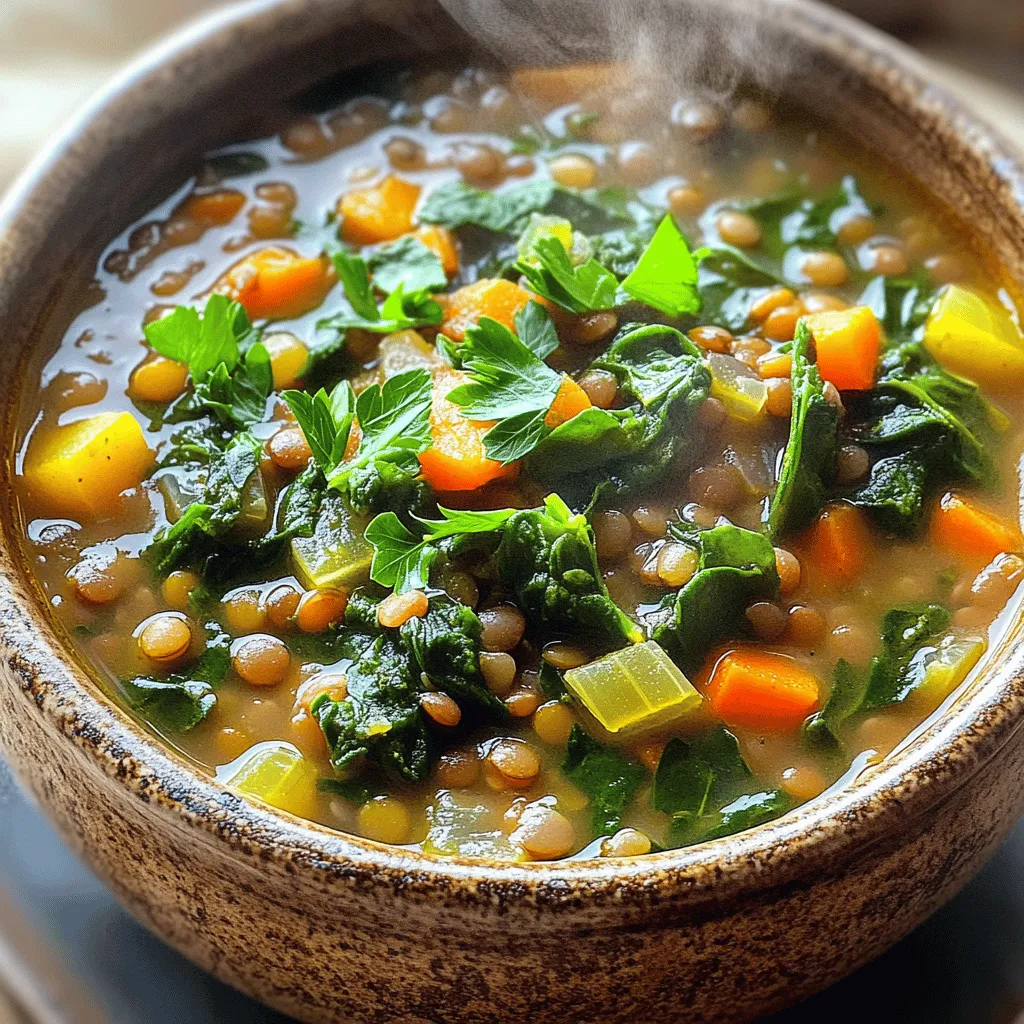 Lentil Soup with Spinach Flavorful and Nutritious Meal
