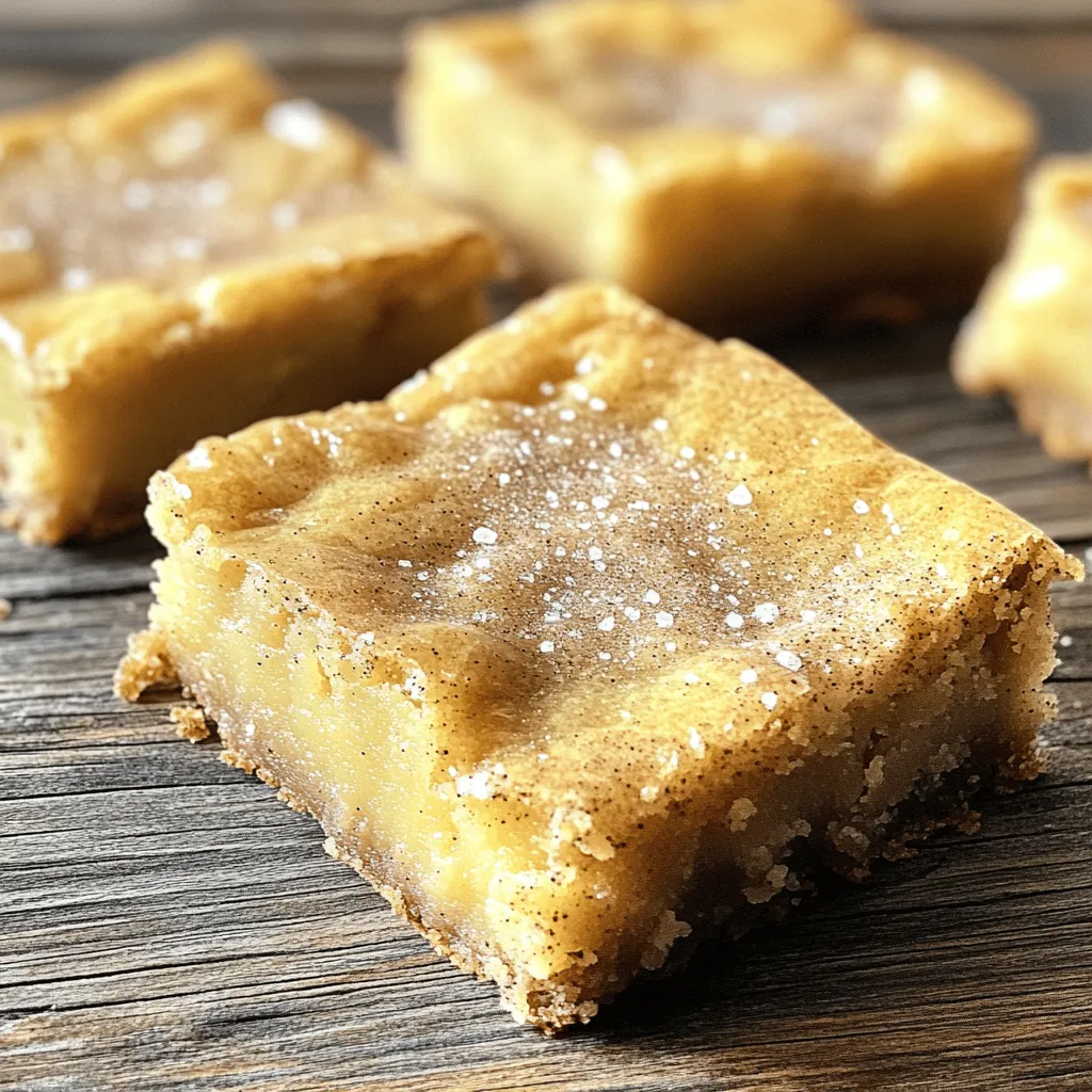Ultra Chewy Snickerdoodle Blondies Delightful Treat