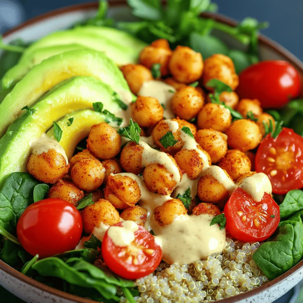 Crispy Chickpea Buddha Bowl Flavorful and Nourishing Meal