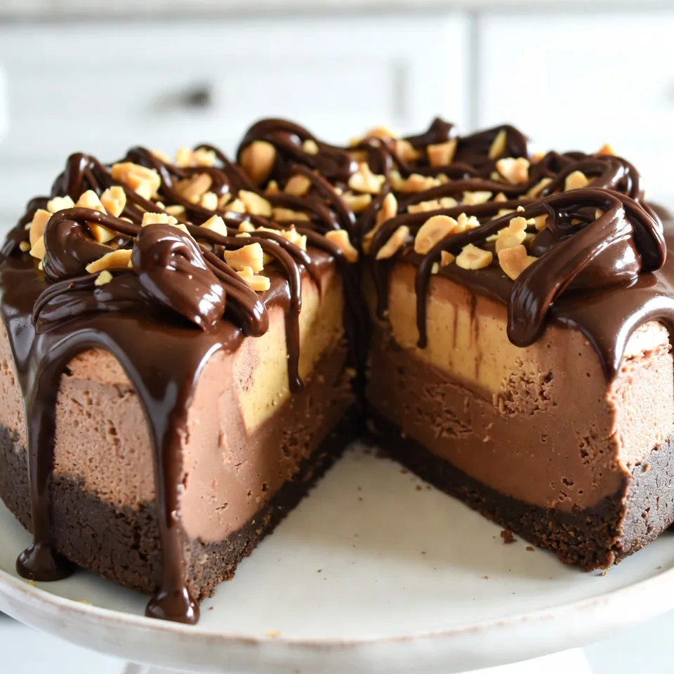 Chocolate Peanut Butter Cheesecake Rich and Creamy Treat