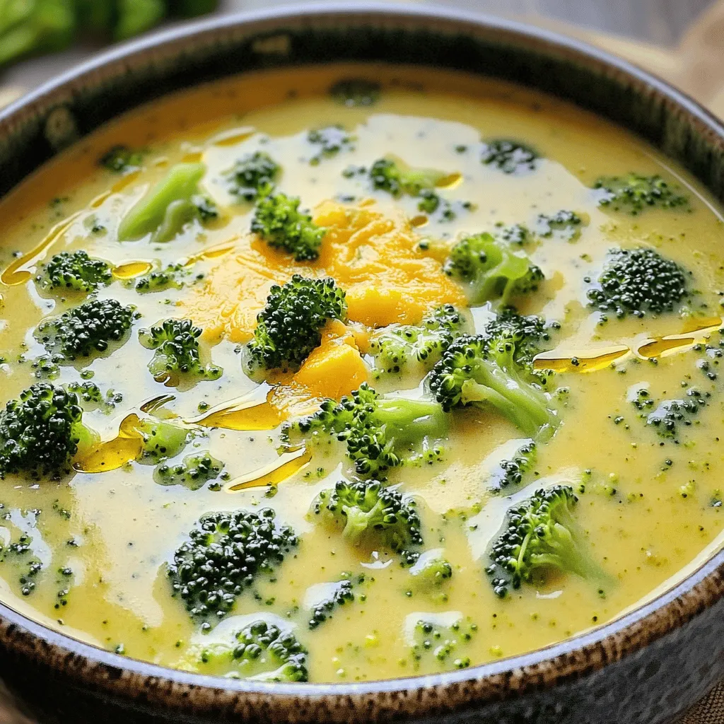 Creamy Broccoli Cheddar Soup Flavorful and Simple Recipe