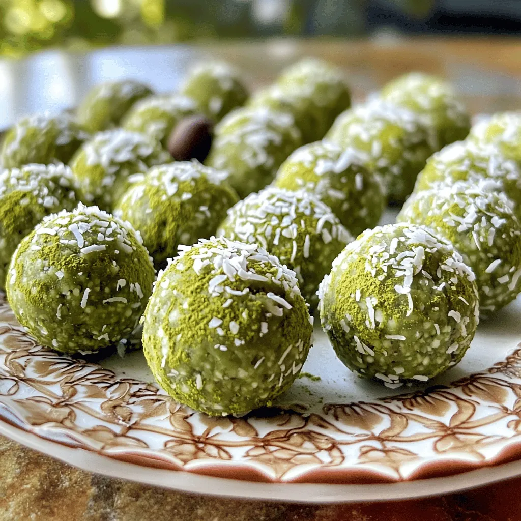 Matcha Energy Bliss Balls Energizing Healthy Snack
