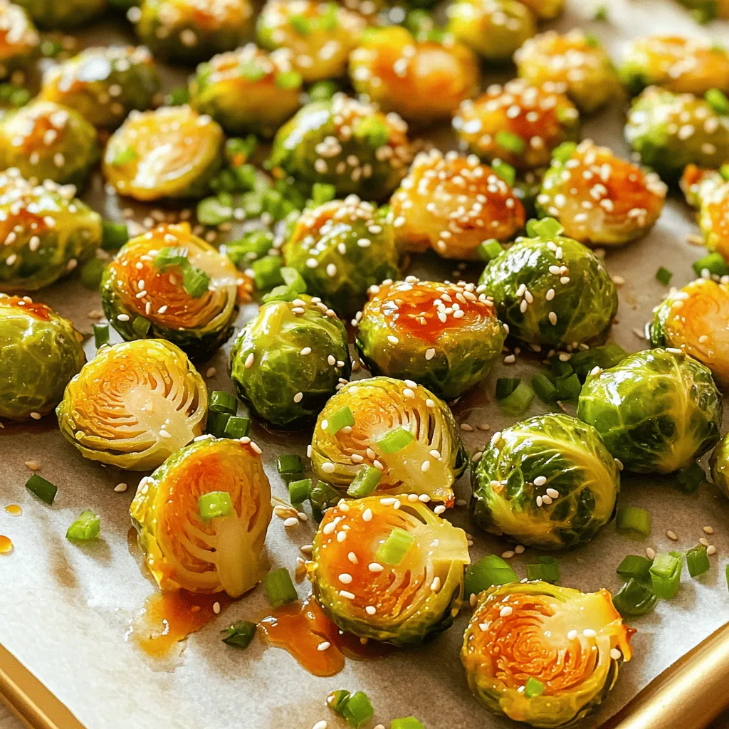 Sriracha Honey Brussels Sprouts Irresistible Roasted Delight