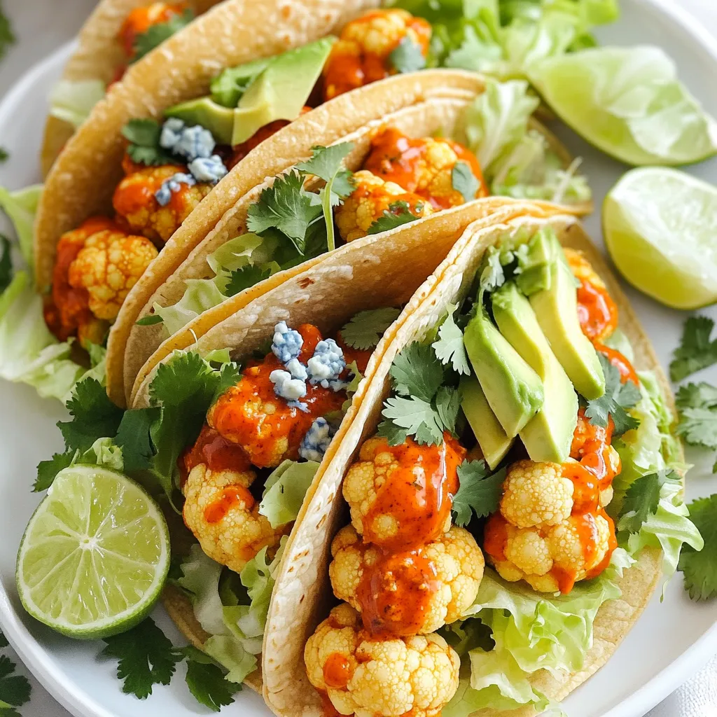 Crispy Air Fryer Buffalo Cauliflower Tacos Delight