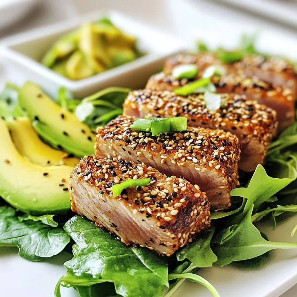 Sesame Crusted Ahi Tuna Savory Dinner Delight