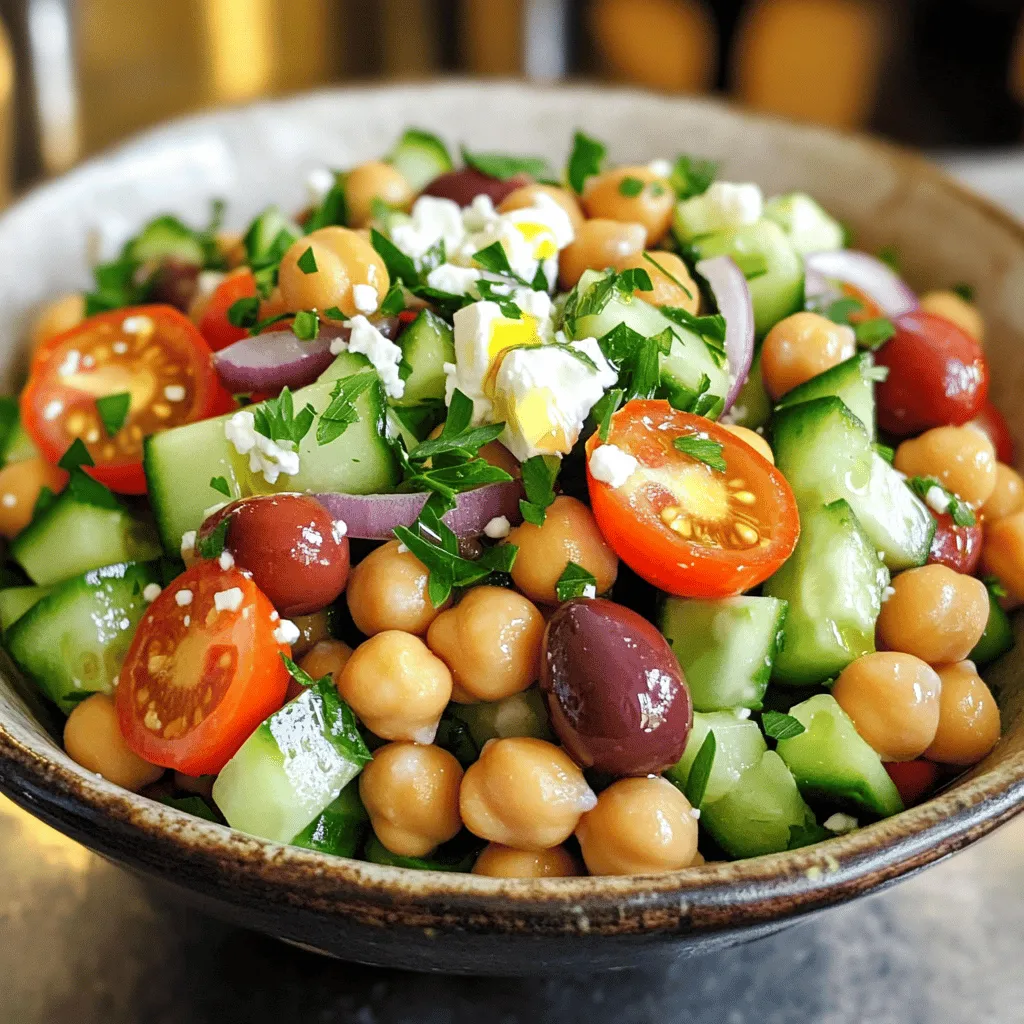 Mediterranean Chickpea Salad Nourishing and Fresh Dish