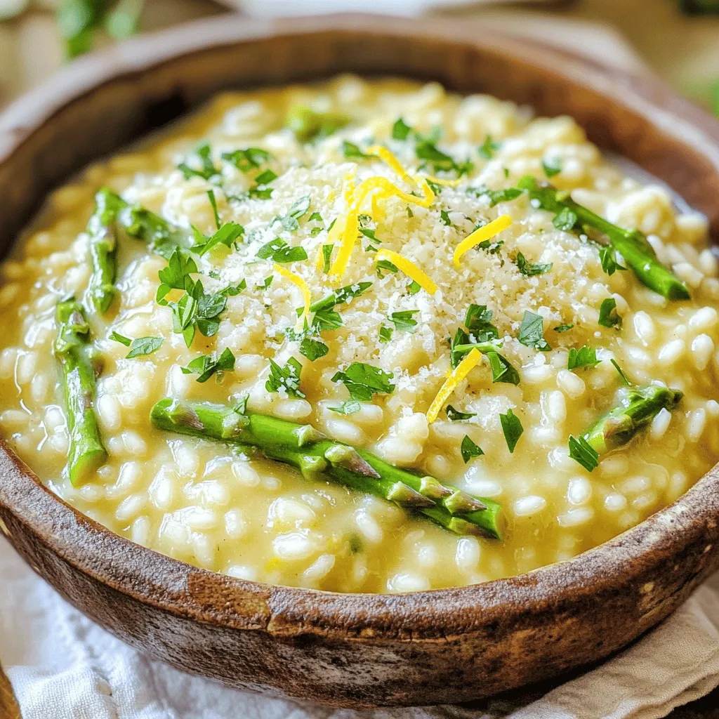 Creamy Lemon Asparagus Risotto Easy and Tasty Recipe
