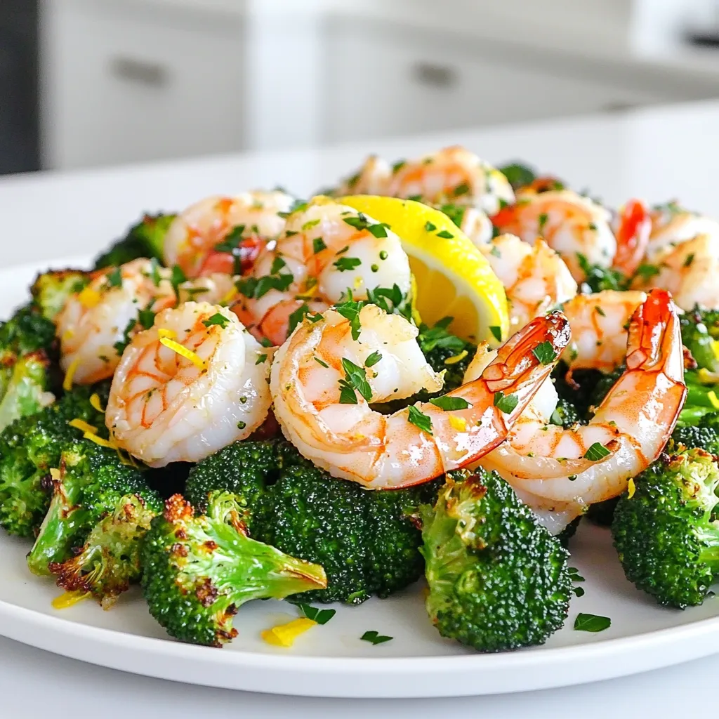Sheet-Pan Lemon Garlic Shrimp and Broccoli Delight