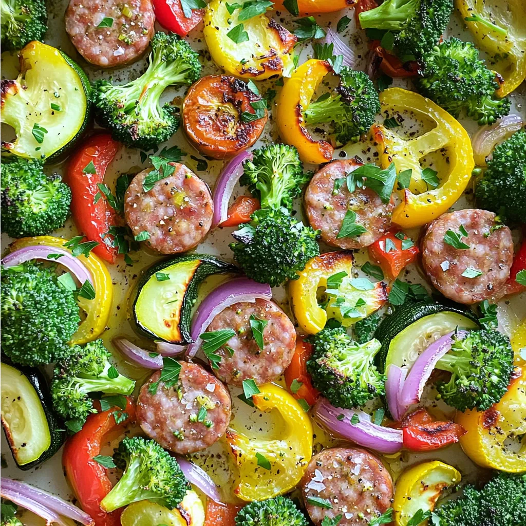 Sheet Pan Sausage and Veggies Tasty One-Pan Meal