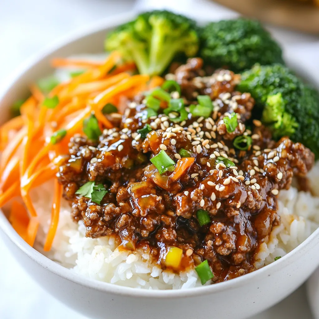 Korean Ground Beef Bowls Quick and Flavorful Meal